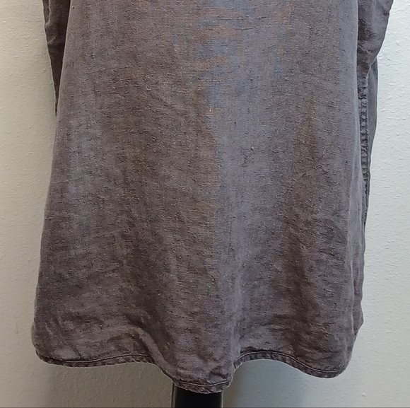 Cynthia Ashby Lagenlook Boho 100% Linen Sz L Tunic Tank - Picture 6 of 13